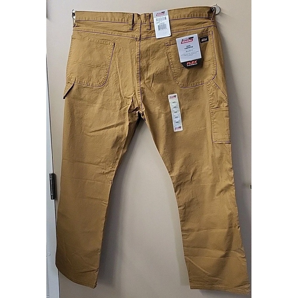 NWT Dickies Mens 44x32 Duck Canvas Carpenter Utility Pants Work Skate Baggy Wide